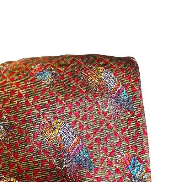 SARTORI Men's 100% Silk Necktie ITALY Designer Geometric Fly Fishing Rare NEW - Picture 5 of 9